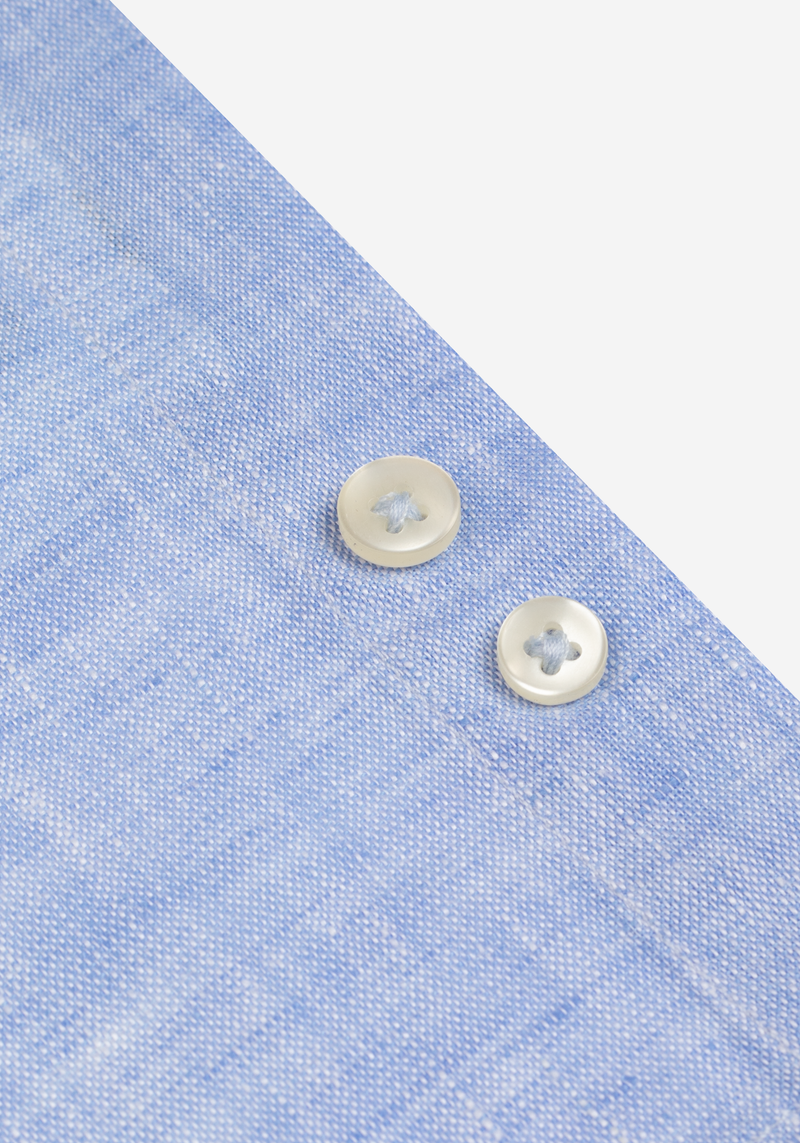 Breeze Blue Belgian Linen Shirt