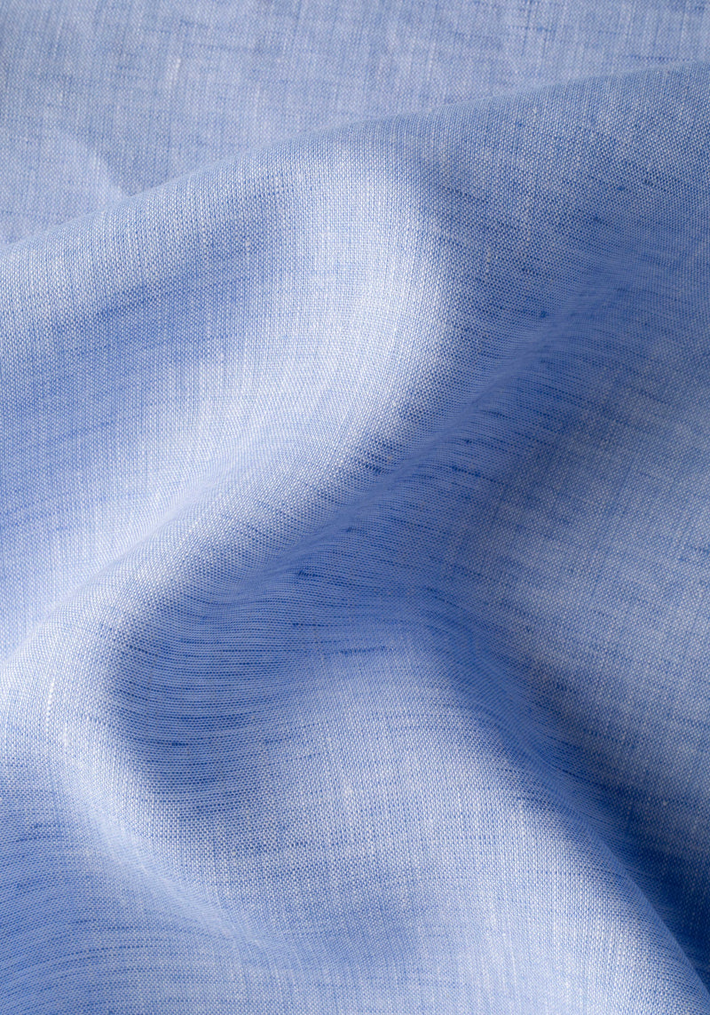 Breeze Blue Belgian Linen Shirt