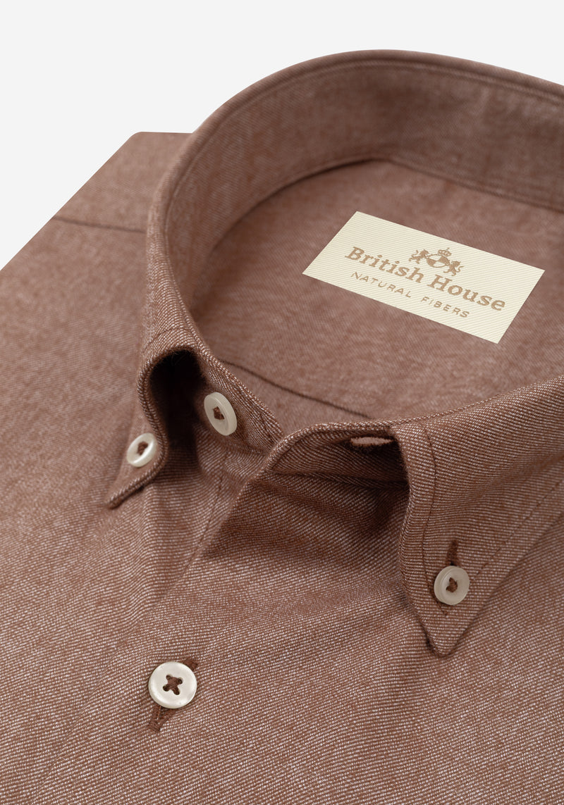 Cocoa Brown Flannel Shirt