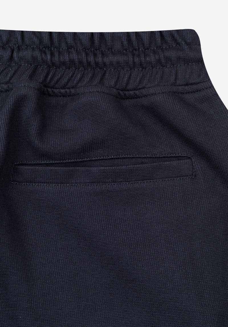 Midnight Navy Jacquard B-Stretch Urban Trousers