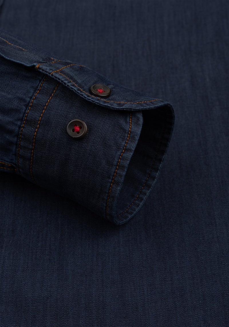 Nightfall Blue Washed Denim Shirt