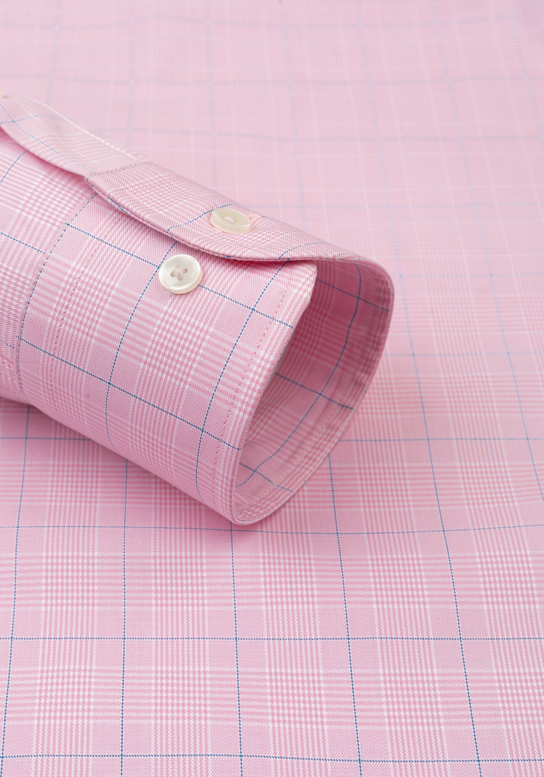 Cherry Pink Checked Signature Twill Shirt