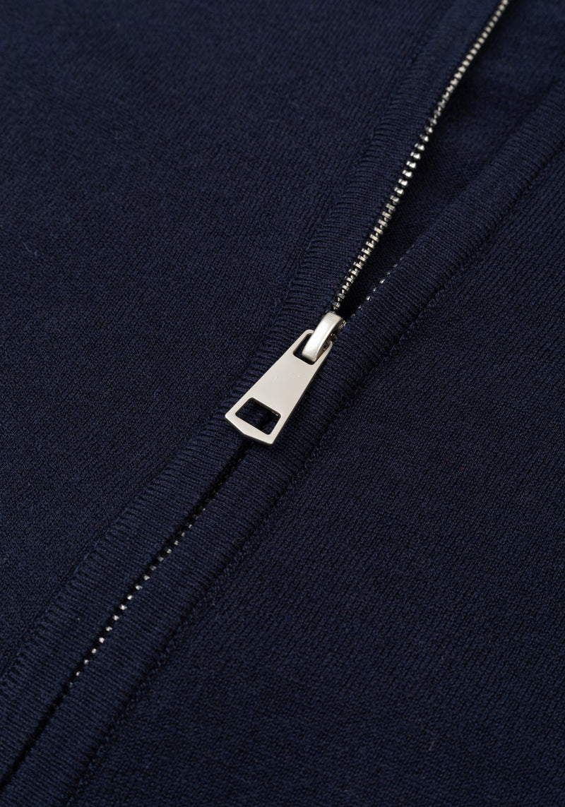 Phantom Navy Merino Wool Blend Pullover