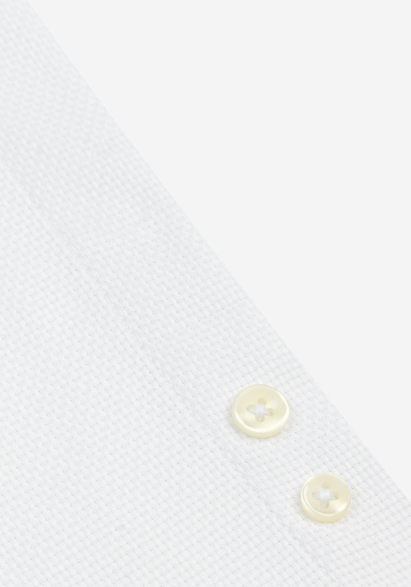 Crown White Basket Weave Shirt