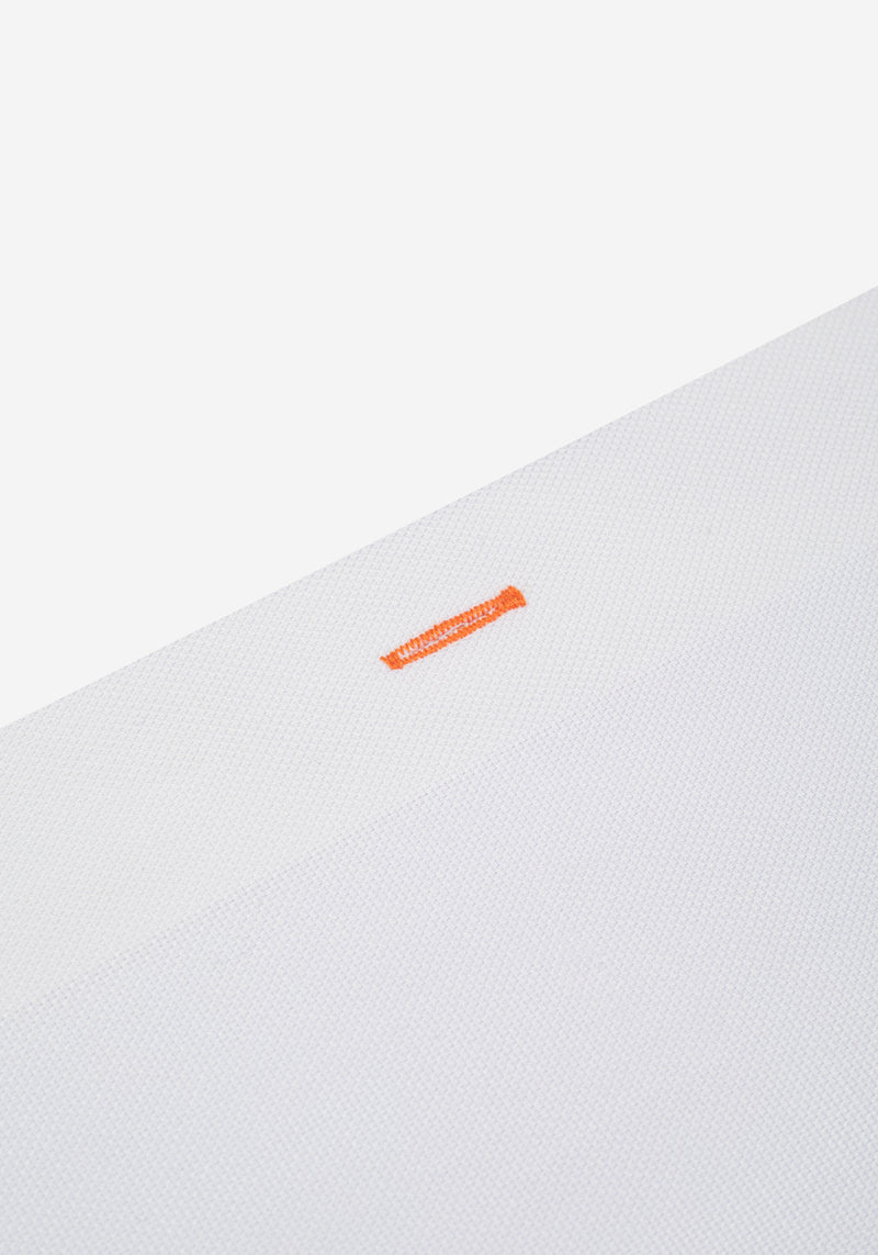 White Vivid Orange Soft Oxford Shirt