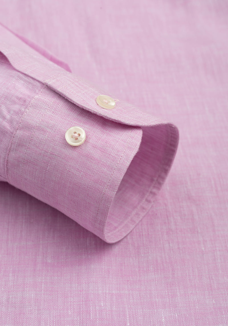Mist Rose Belgian Linen Shirt