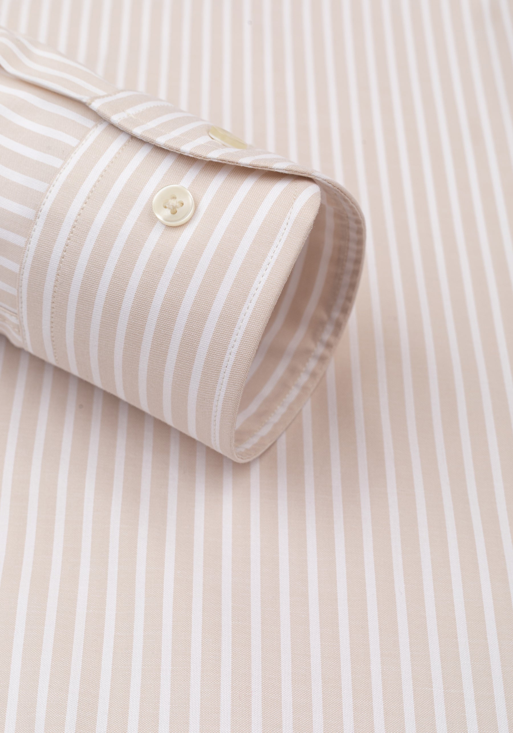 Mist Beige Stripe Signature Twill Shirt