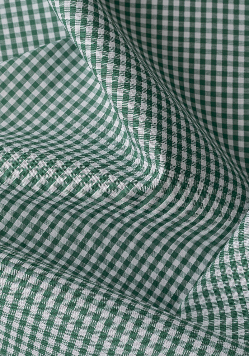 Jade Green Checked Poplin Shirt