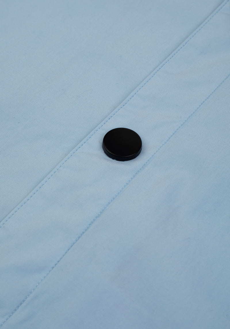 Powder Blue Paper Touch Overshirt
