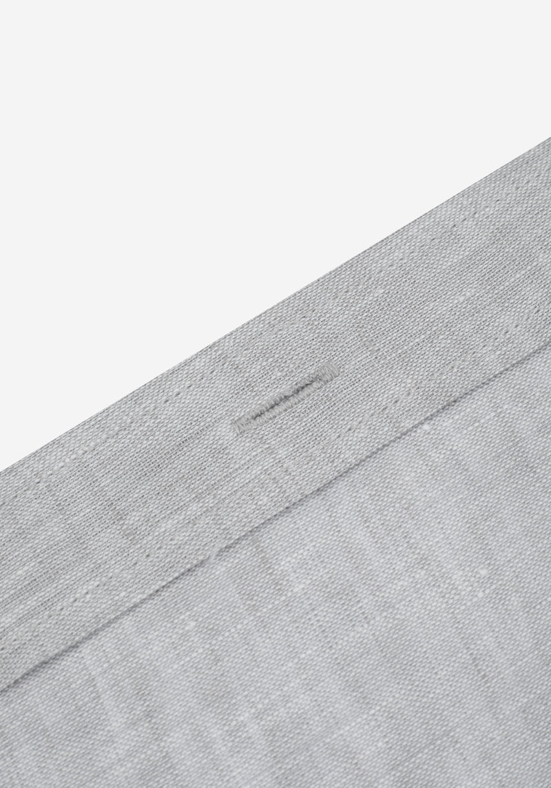 Graphite Grey Washed Belgian Linen Shirt