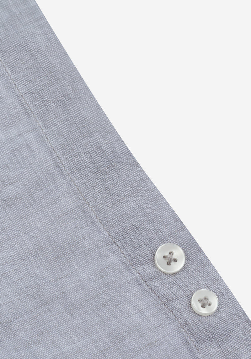 Slate Grey Belgian Linen Shirt