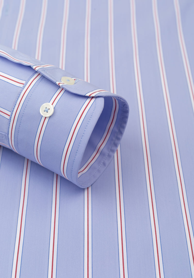 Ivy Blue Stripe Poplin Shirt