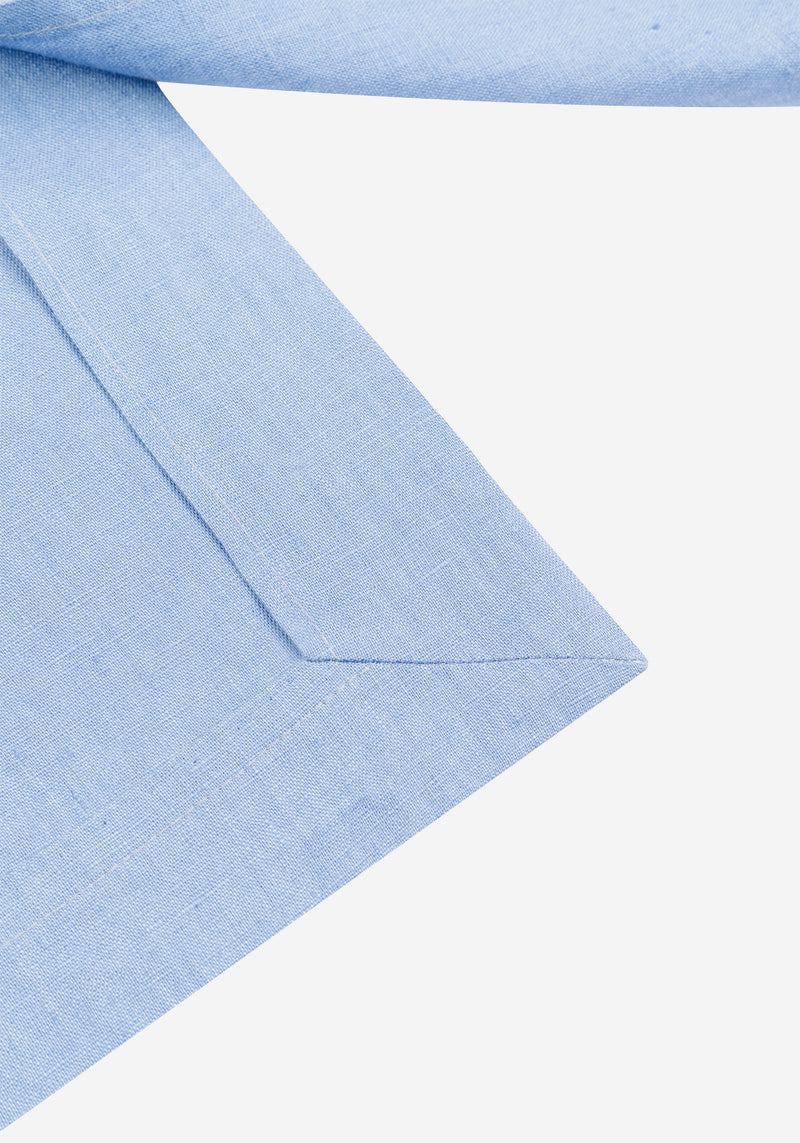 Breeze Blue Pure Linen Blazer