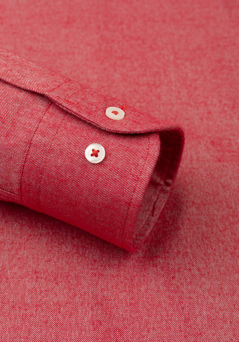 Claret Red Flannel Shirt