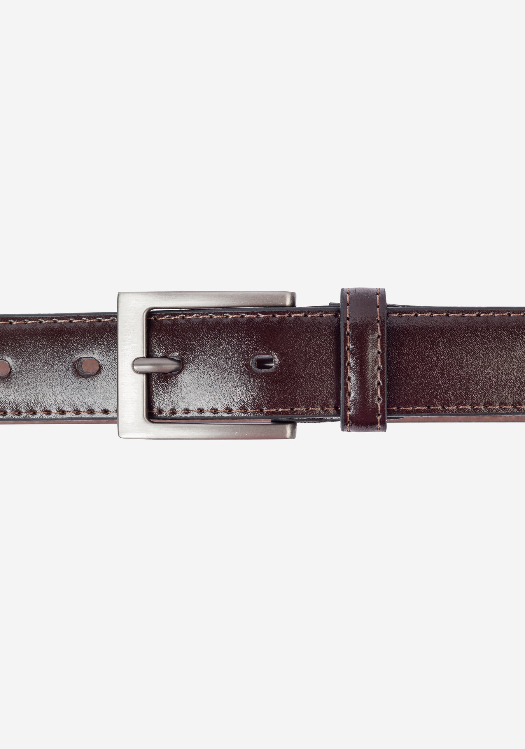Mocha Brown Leather Belt