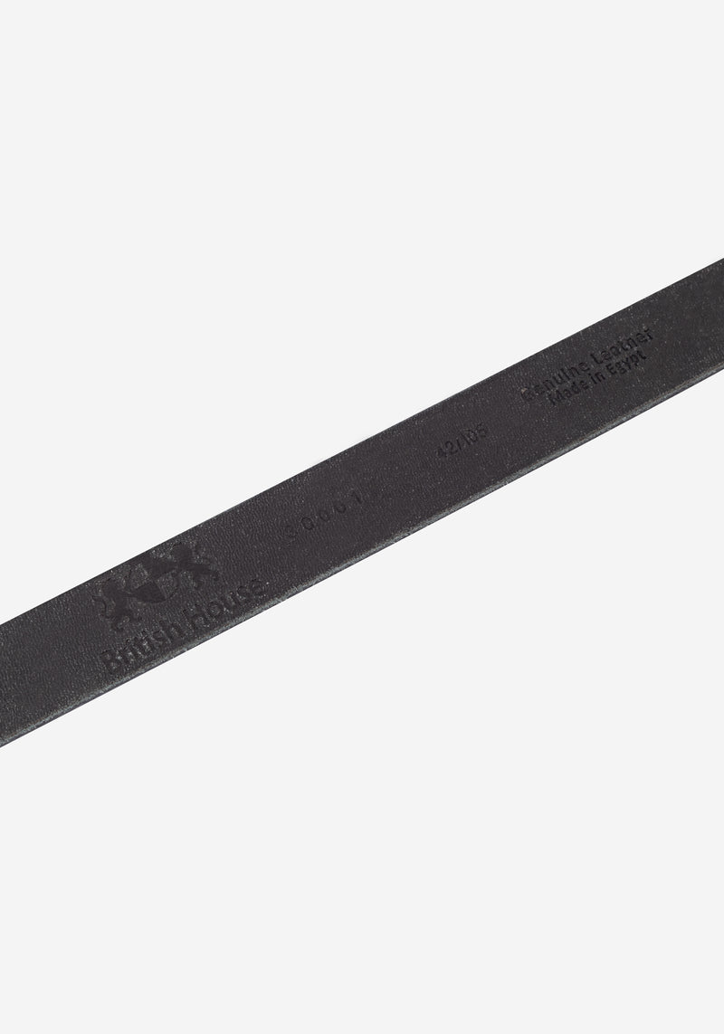 Wood Brown Leather Belt