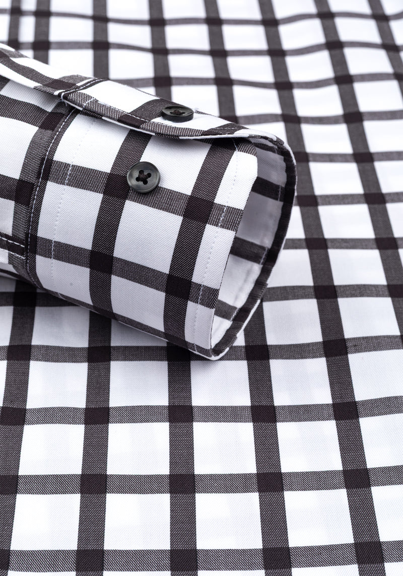 Slate Black Checked Signature Twill Shirt
