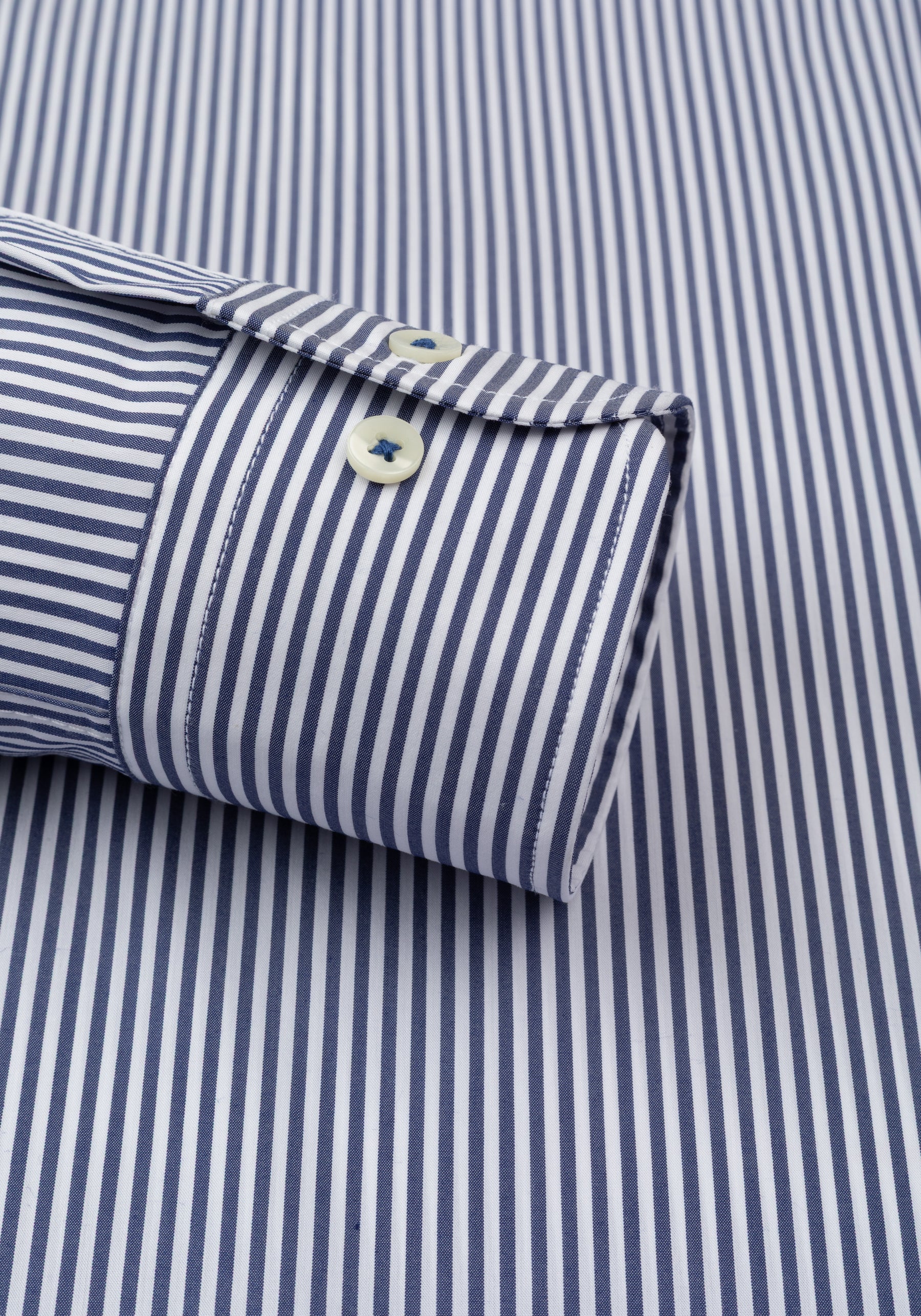 Marine Navy Stripe Aero-Hybrid Shirt