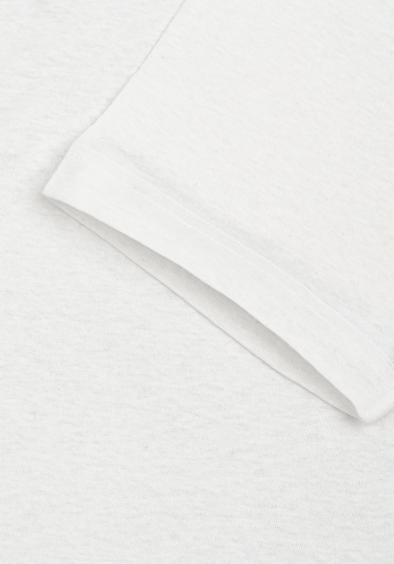 Off-White Linen-Blend V-Polo