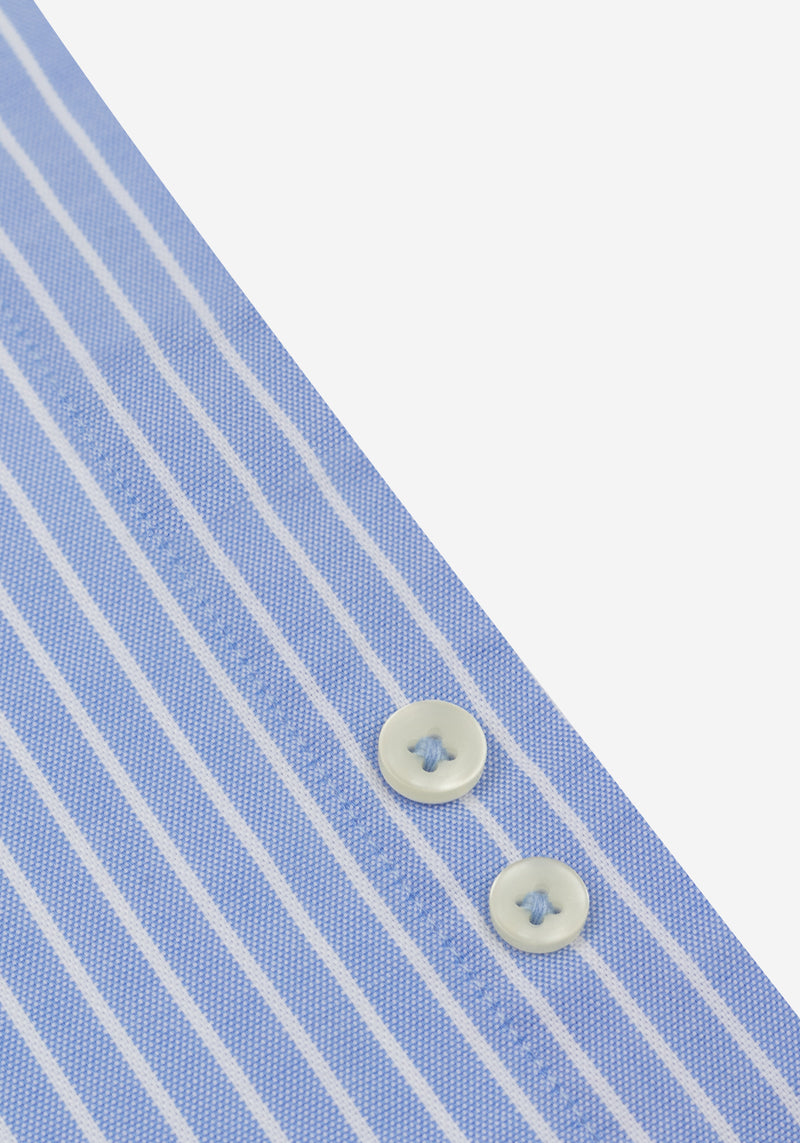 Sky Blue Stripe Oxford Shirt