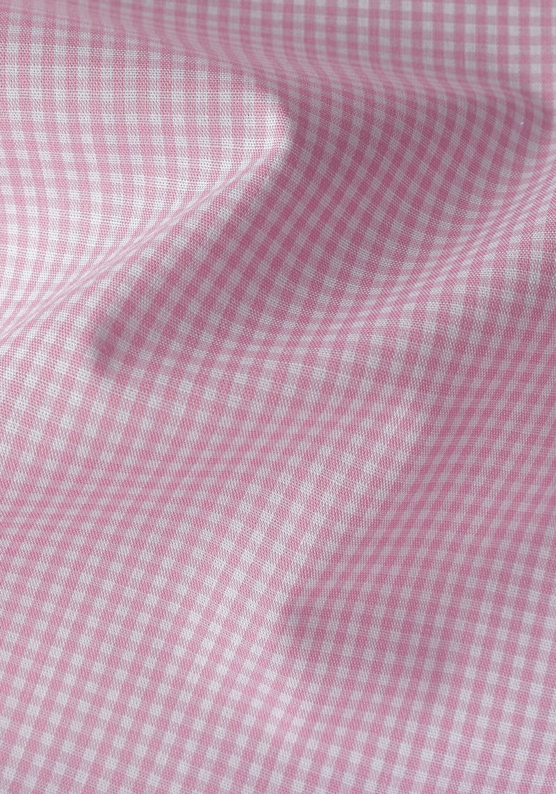 Blossom Pink Checked Poplin Shirt