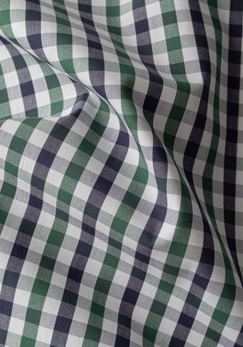 Racing Green Checked Oxford Shirt