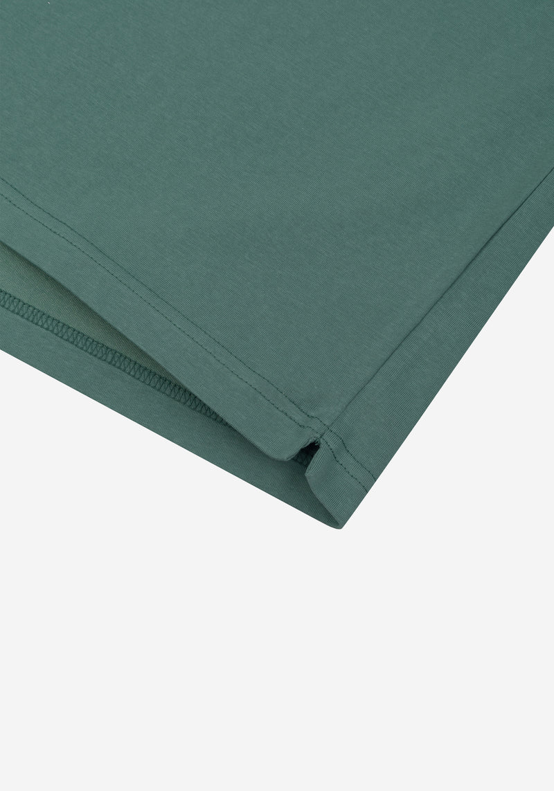 Sea Green Cotton Polo Shirt