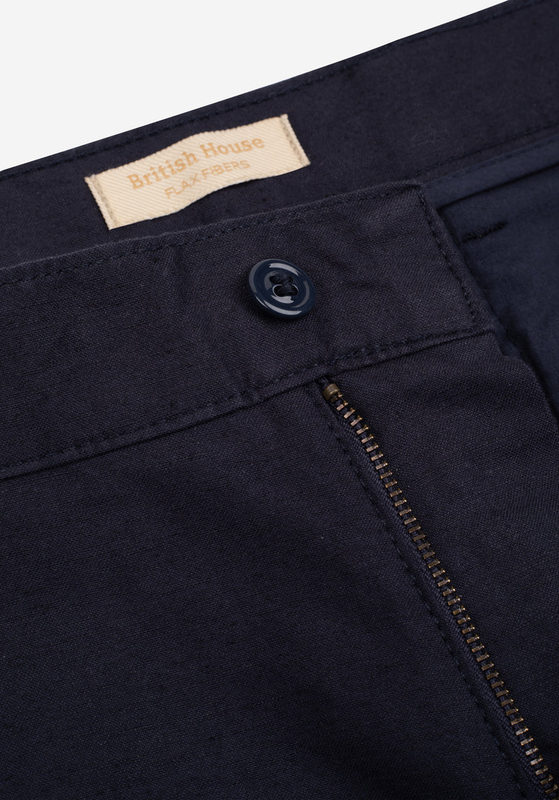 Dusk Navy Soléa Linen Pants