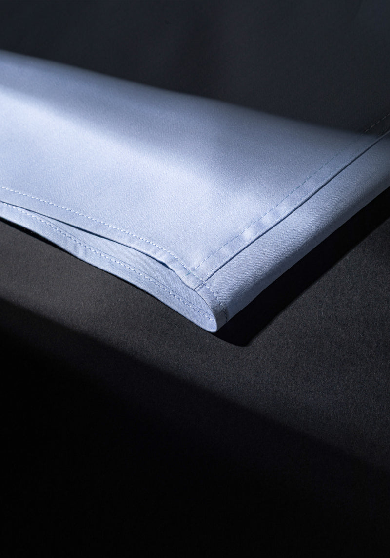 Pale Blue Luxe Twill Shirt - Wrinkle-free