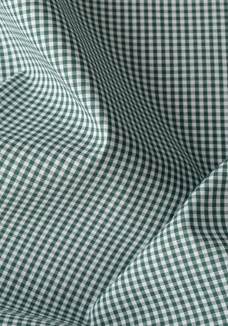 Fir Green Checked Poplin Shirt