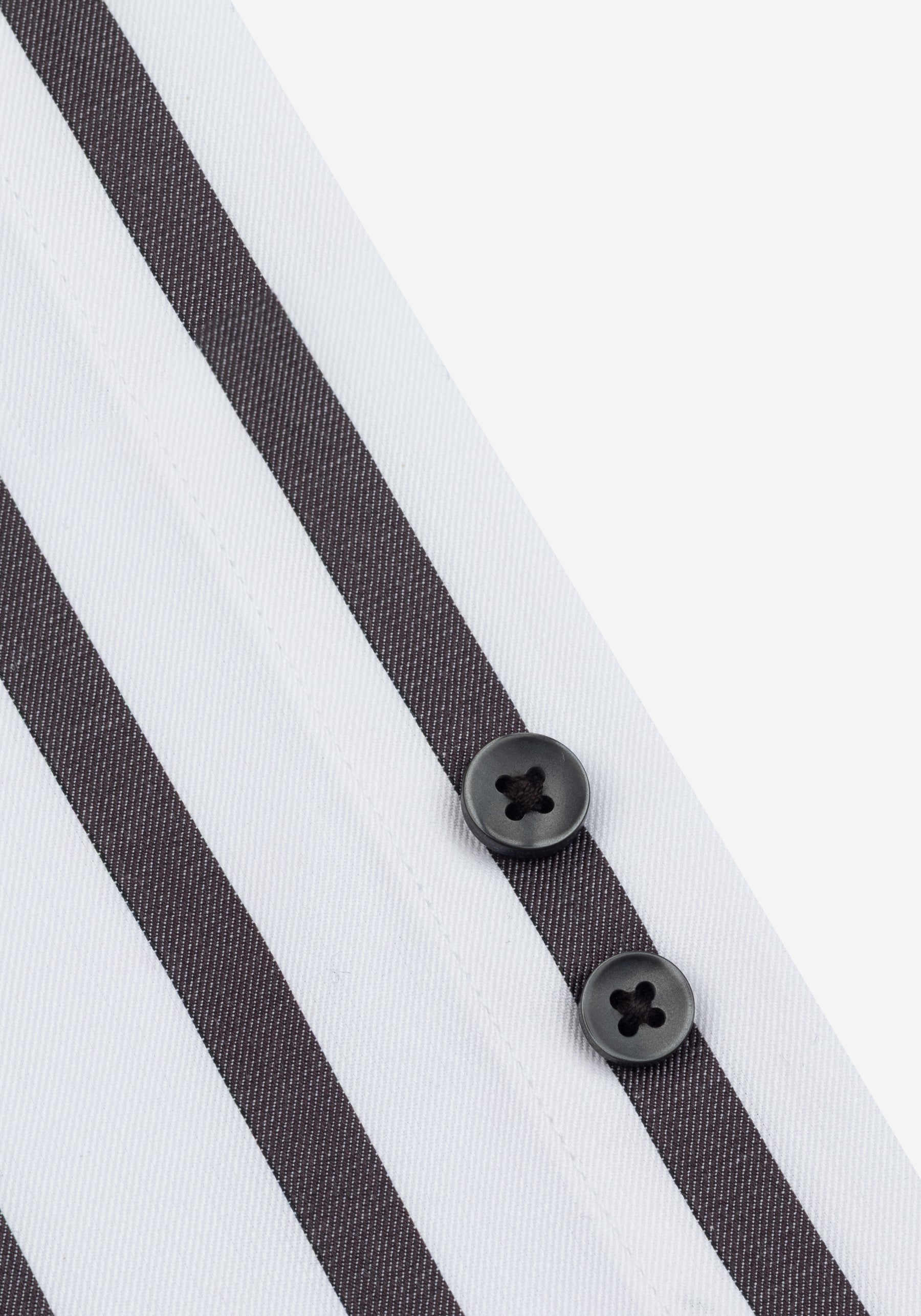 Onyx Black Stripe Signature Twill Shirt