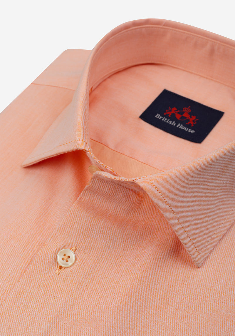 Sunset Orange Piqué Shirt