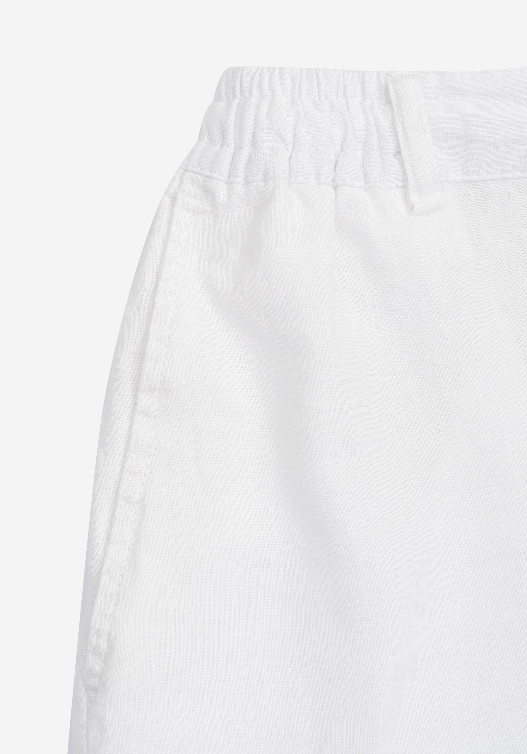 Moon White Soléa Pure Linen Pants