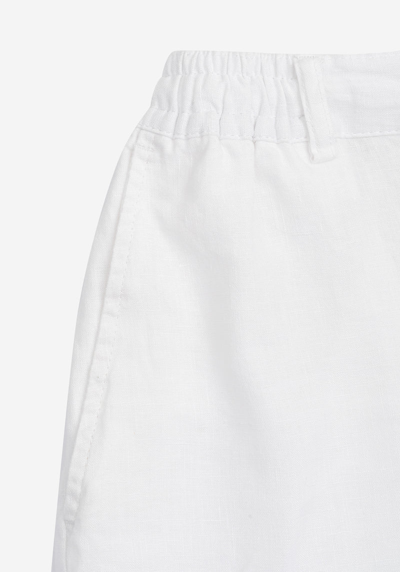 Moon White Soléa Pure Linen Pants
