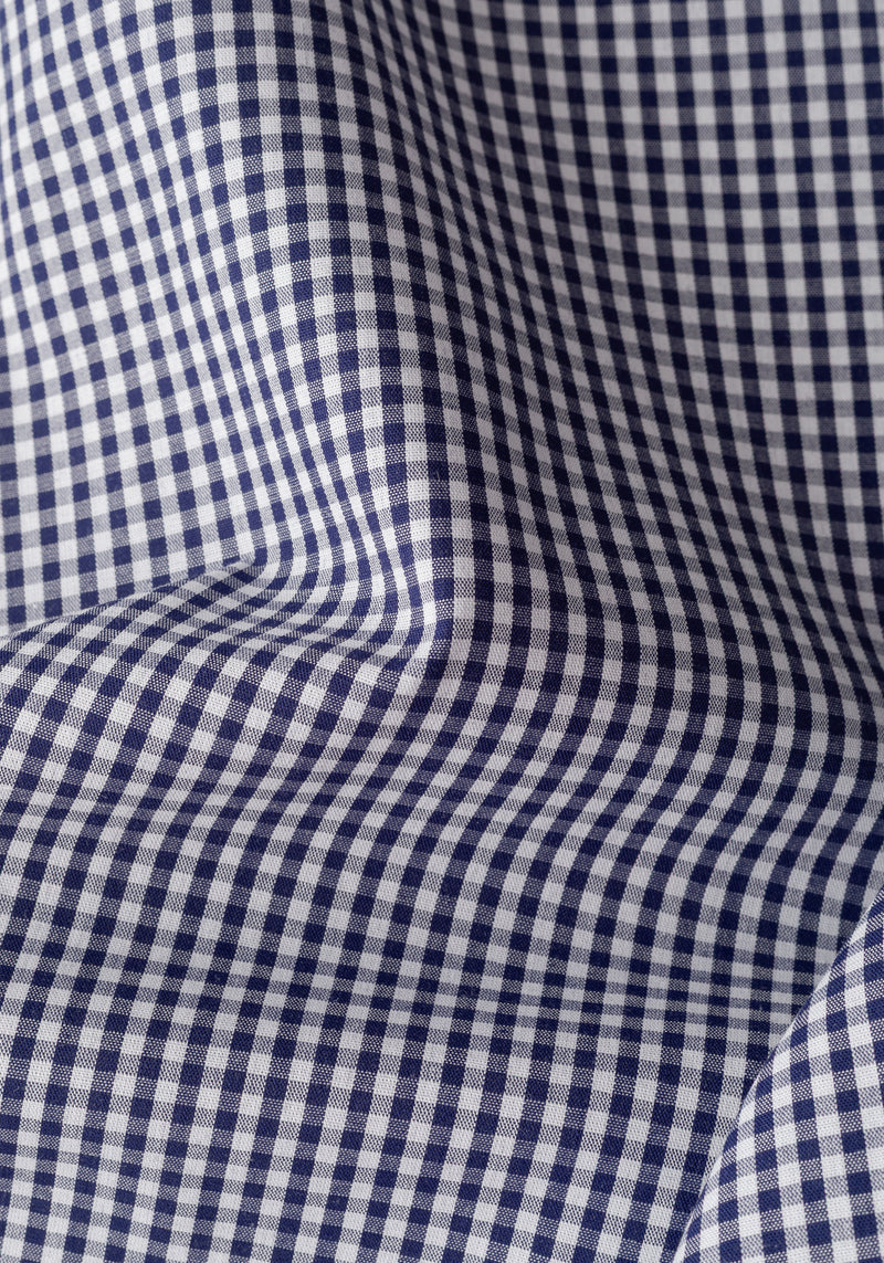 Slate Navy Checked Poplin Shirt