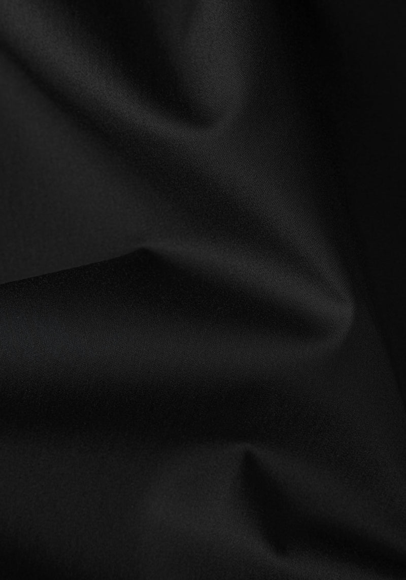 Crow Black Luxe Twill Shirt - Wrinkle-free