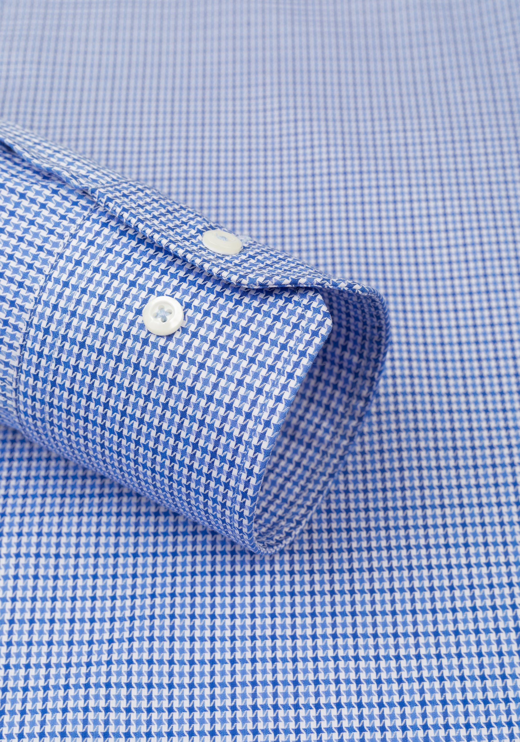 Flint Blue Two-Tone Pattern Signature Twill Shirt
