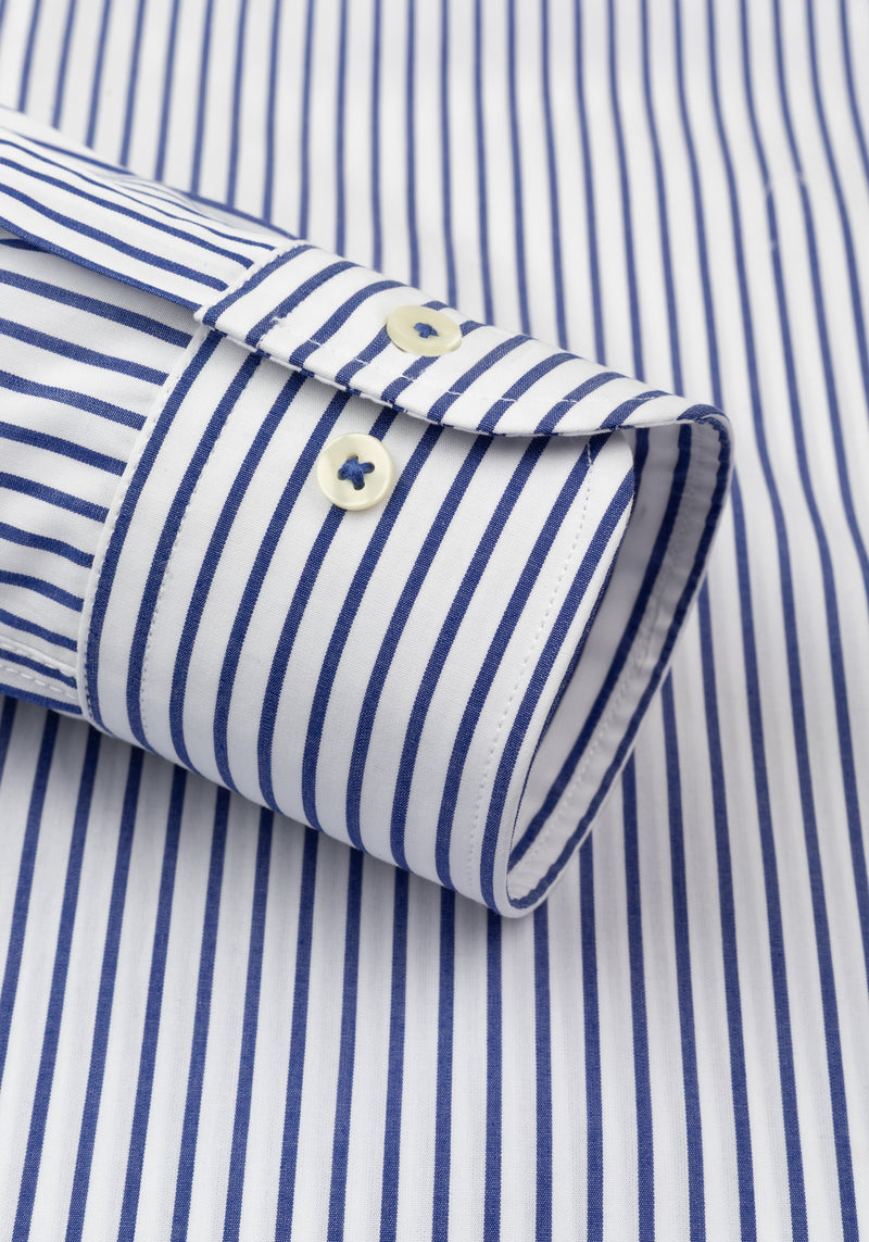 Imperial Blue Stripe Poplin Shirt