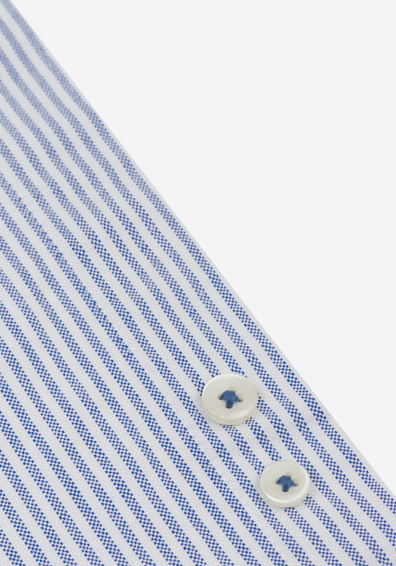 Dust Blue Stripe Oxford Shirt