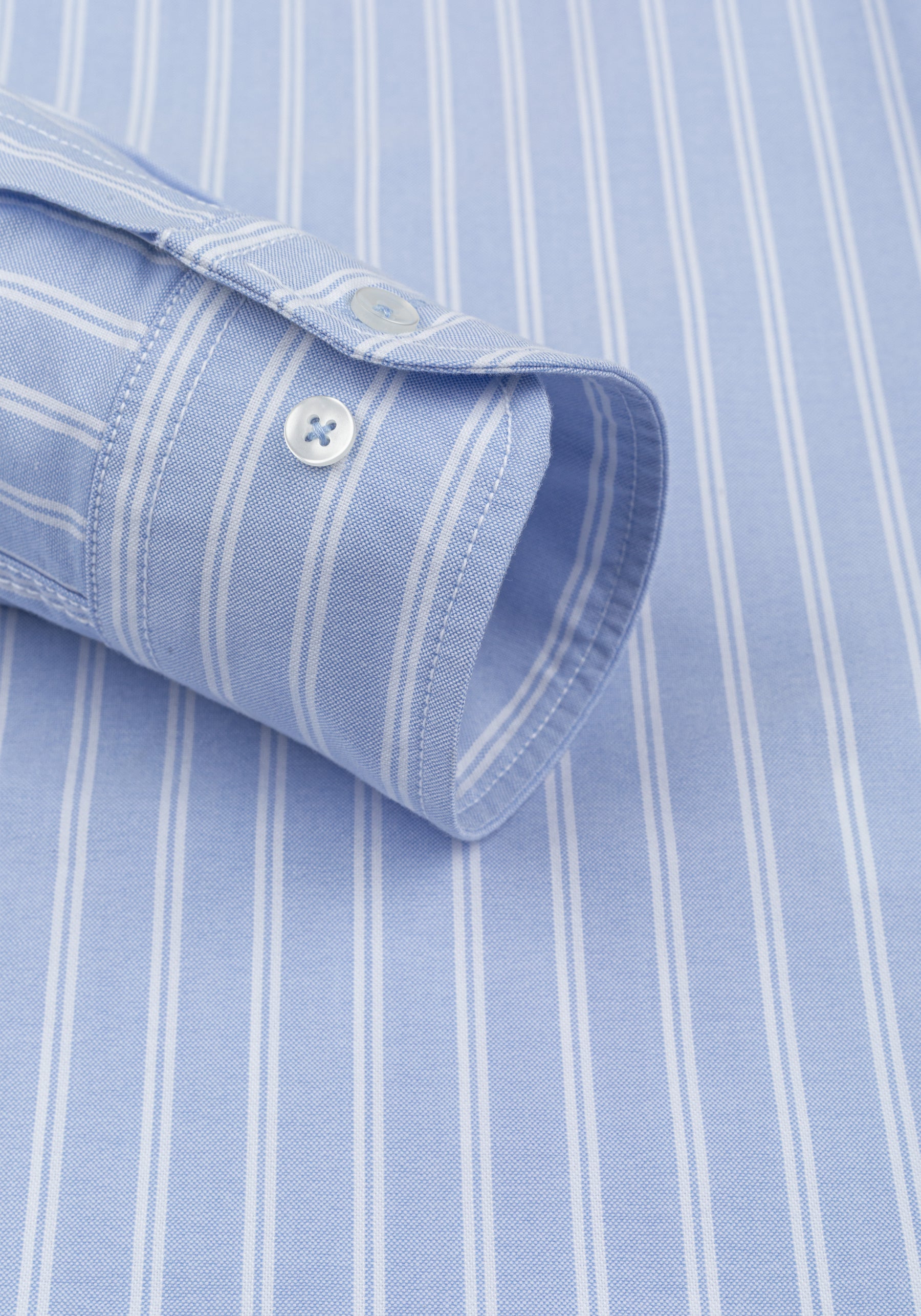 Baby Blue Stripe Heavy Oxford Shirt