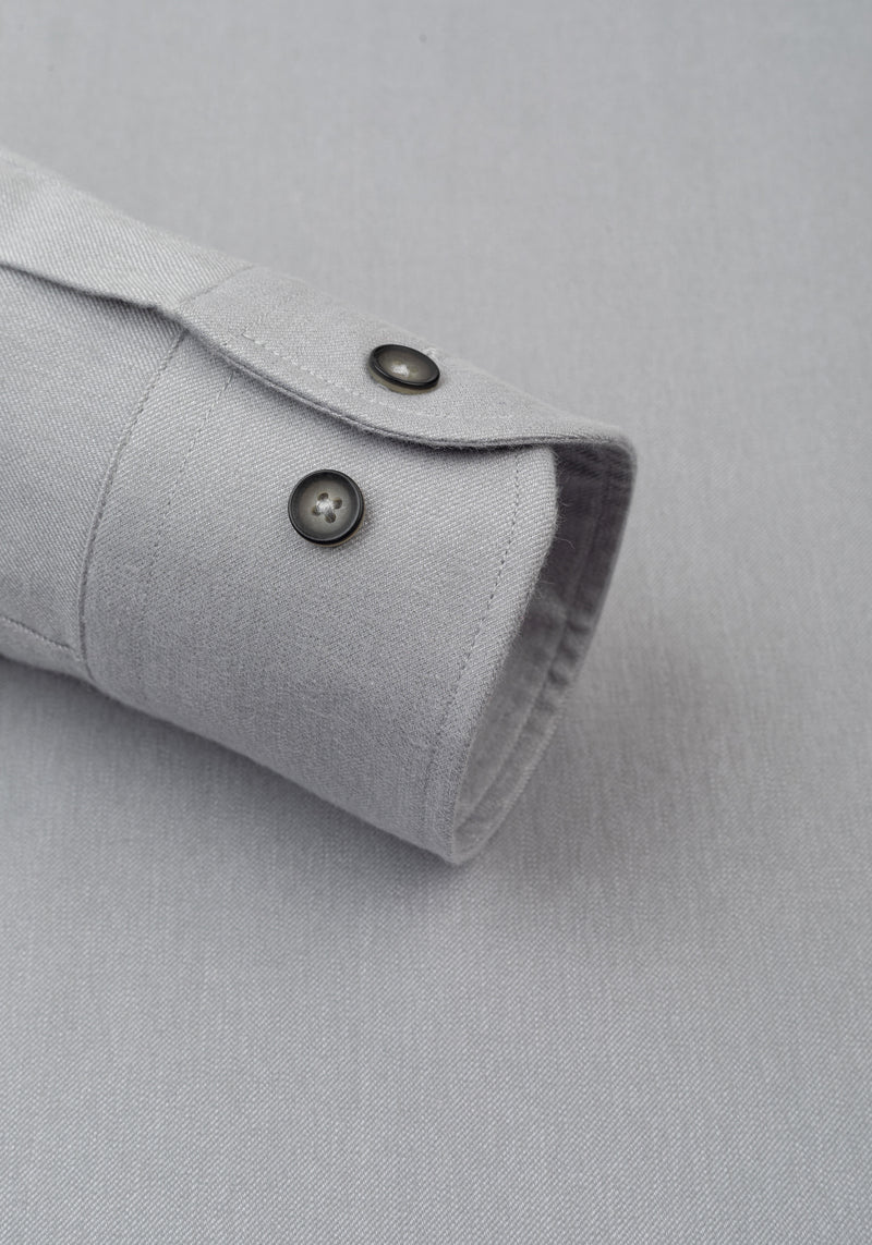 Ash Grey Flannel Shirt