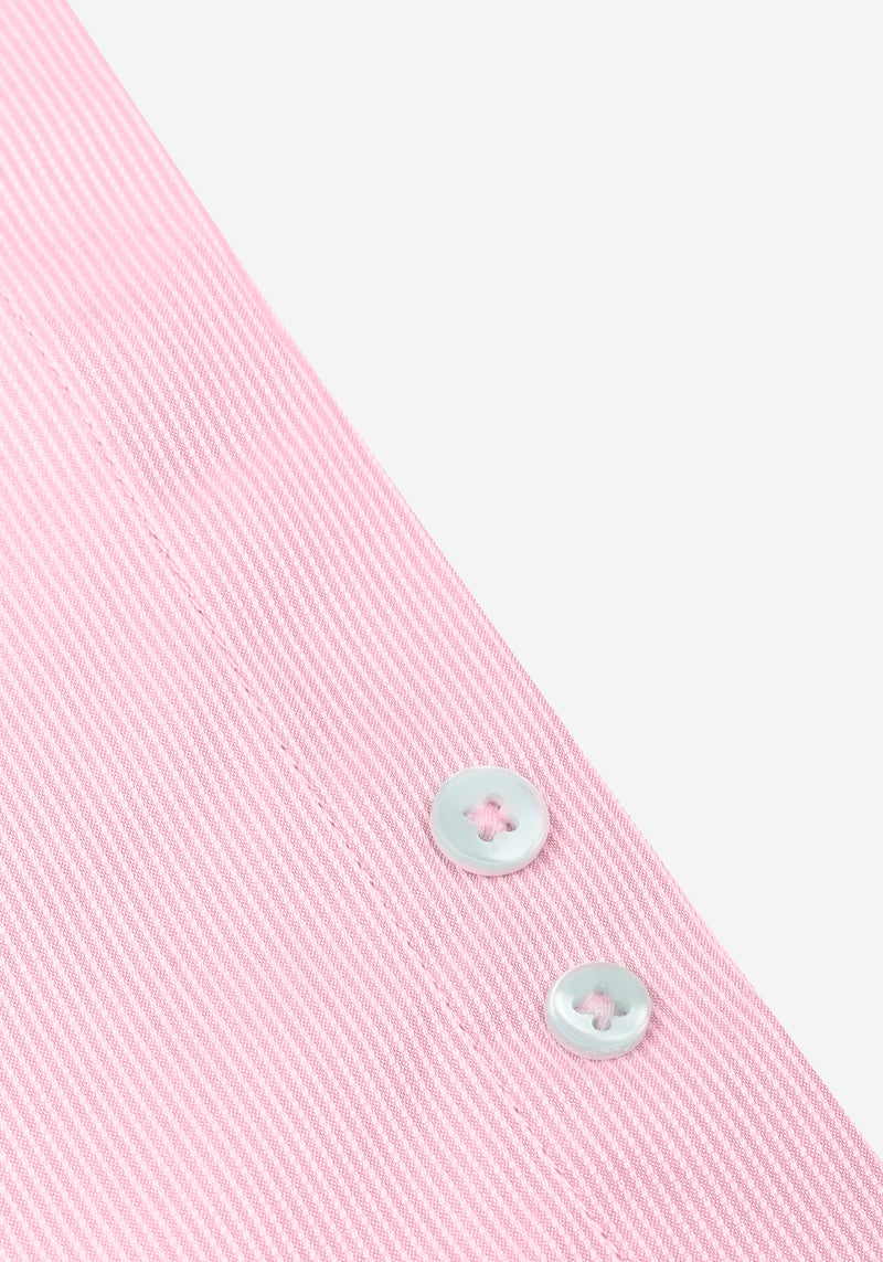 Blush Pink Stripe Piqué Shirt