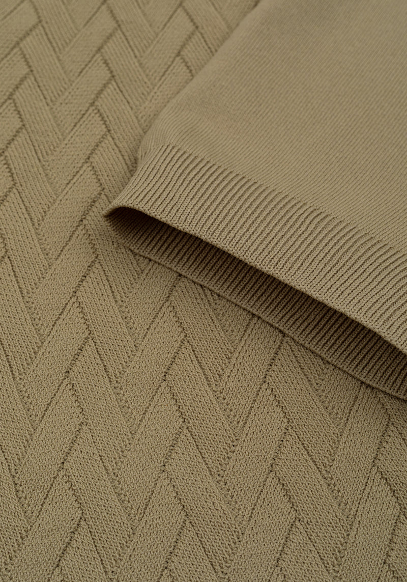 Cafe Beige Polyamide Knitted Polo Shirt