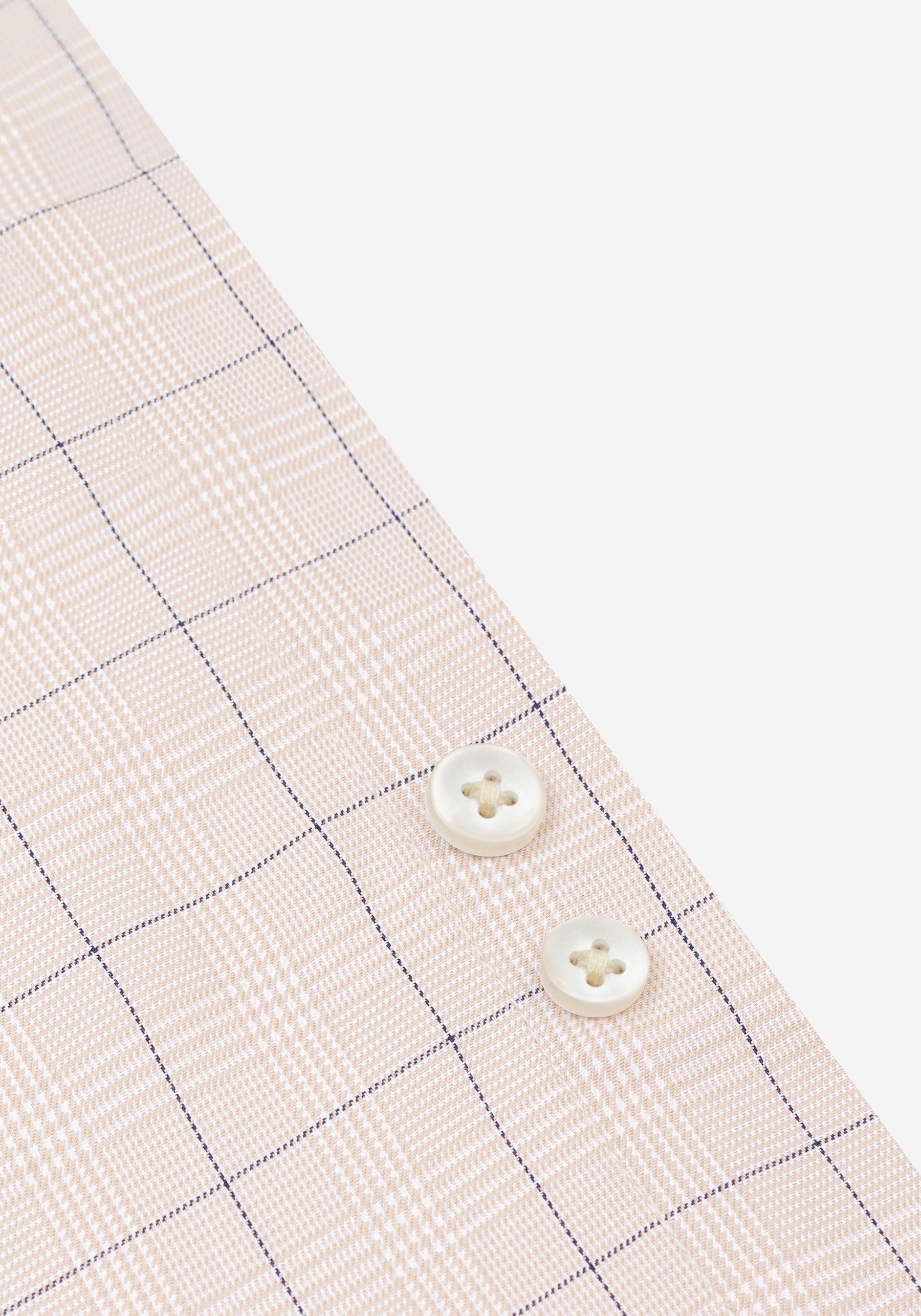 Como Beige Checked Signature Twill Shirt