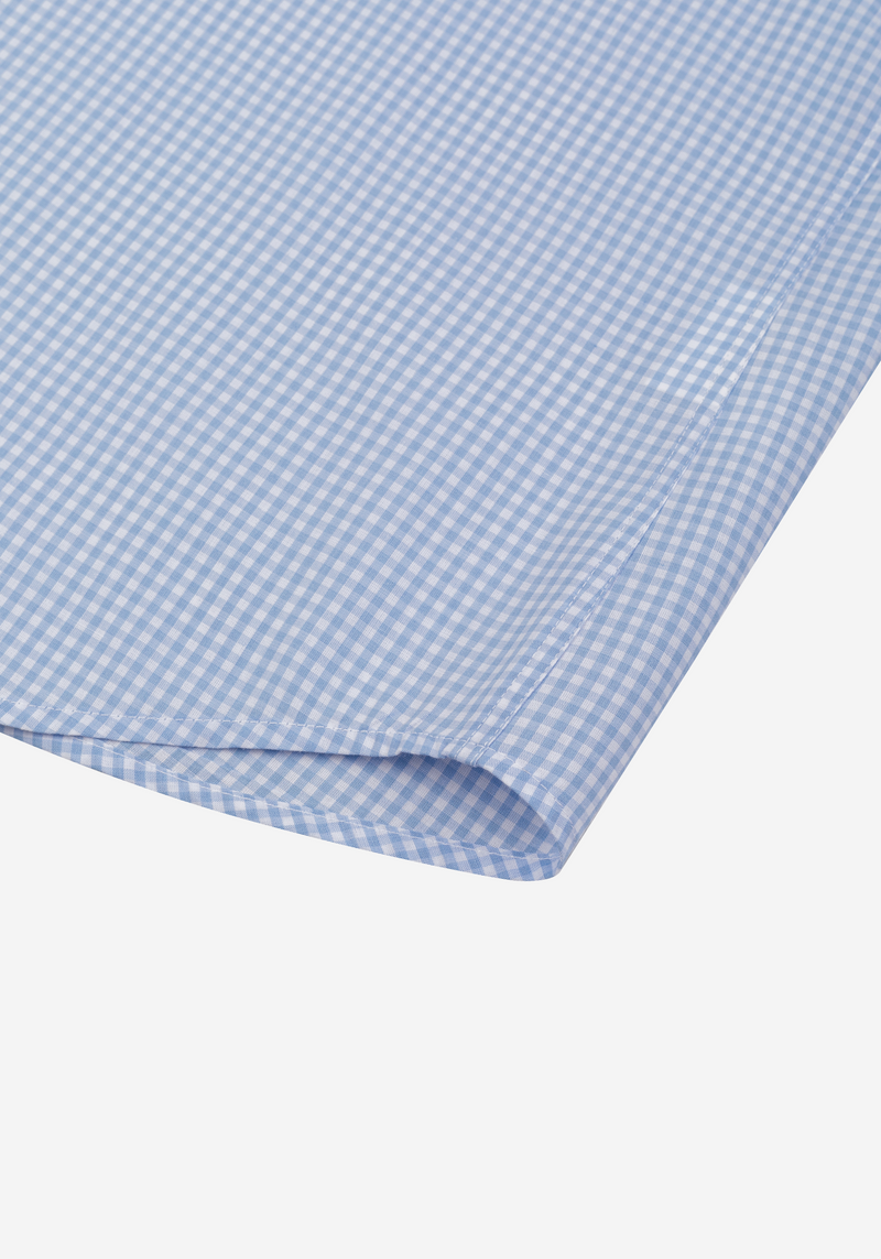Horizon Blue Checked Poplin Shirt