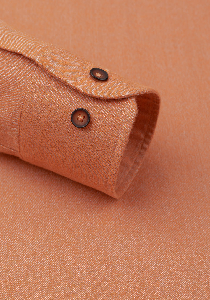 Saffron Orange Flannel Shirt