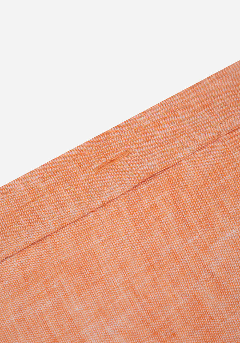 Blush Orange Belgian Linen Shirt