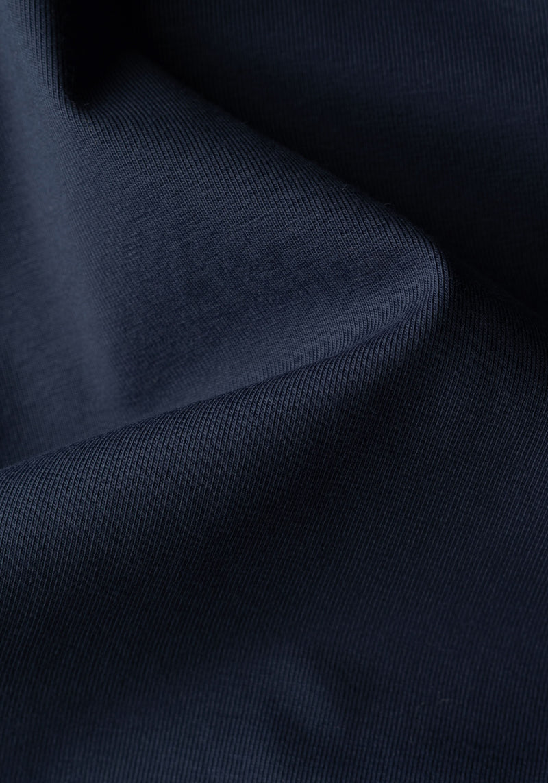 Admiral Blue Cotton Undershirt - Short Sleeve