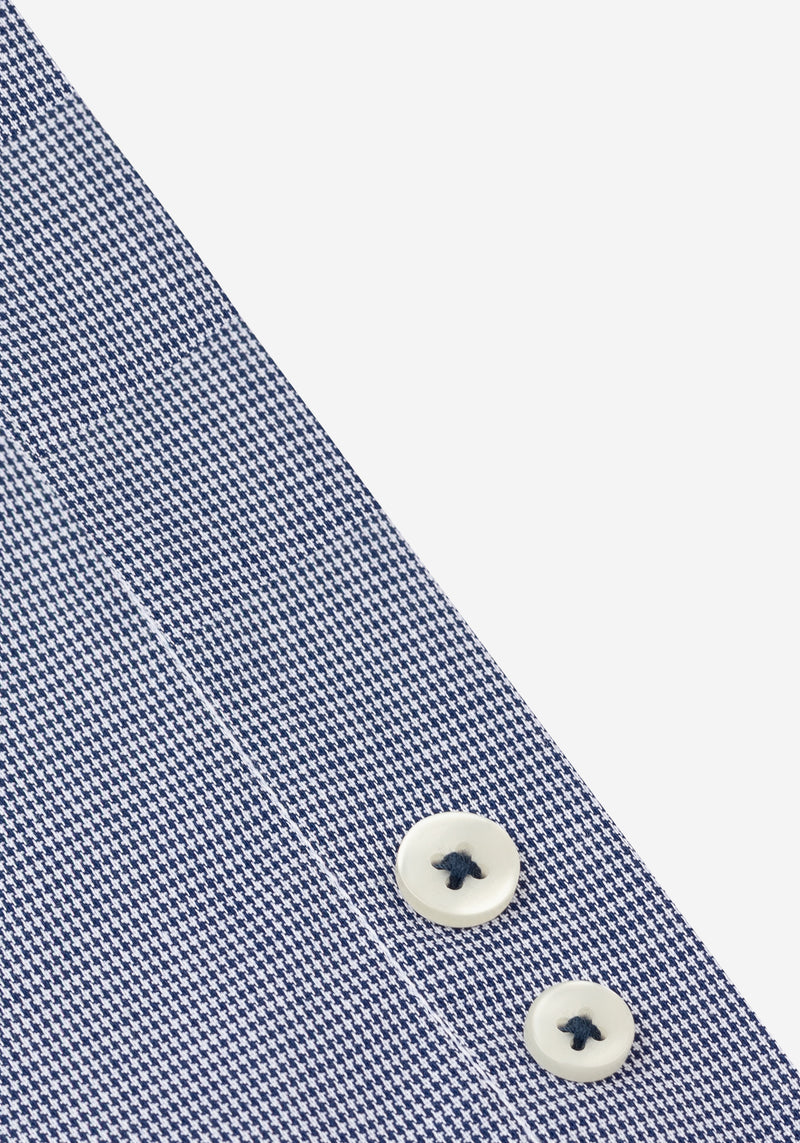Metal Black Checked Houndstooth Shirt