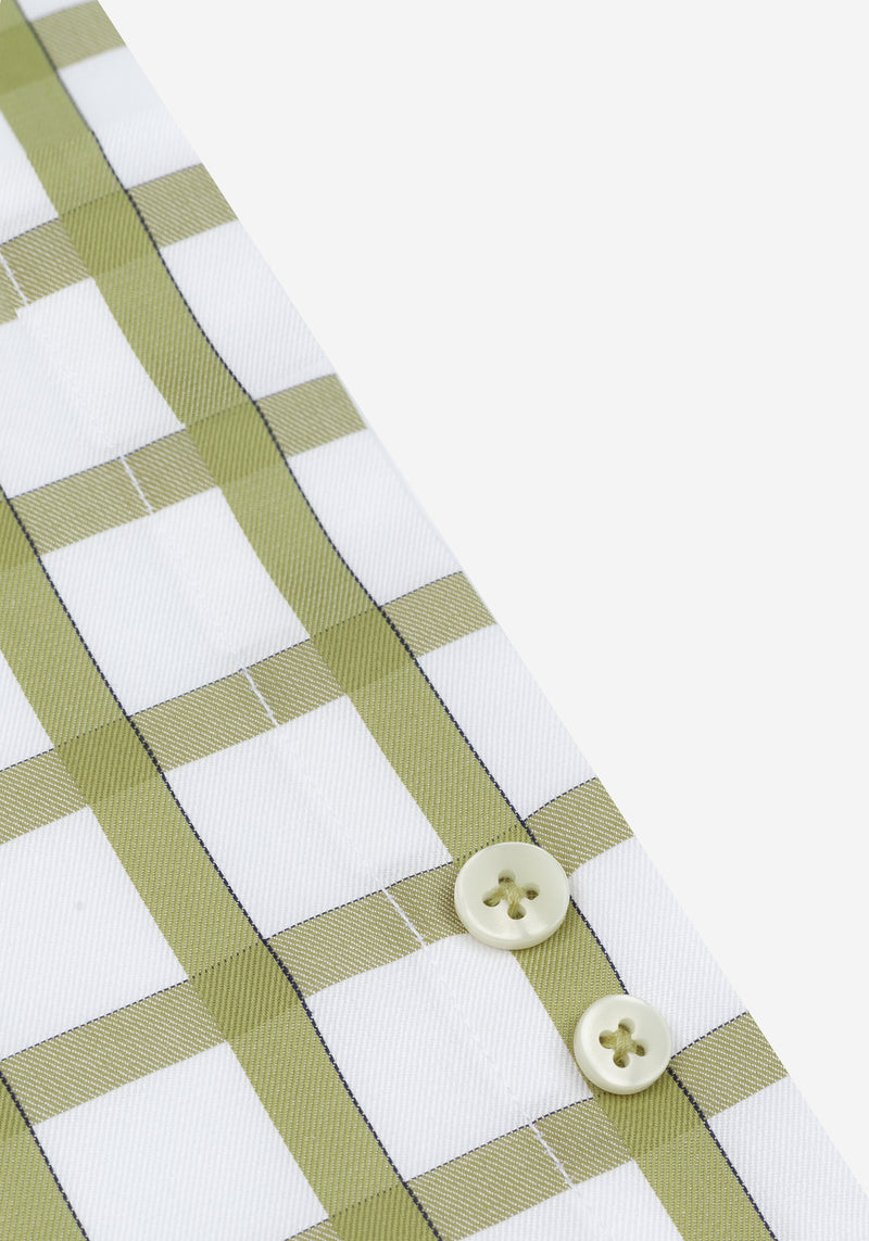 Herb Green Checked Signature Twill Shirt